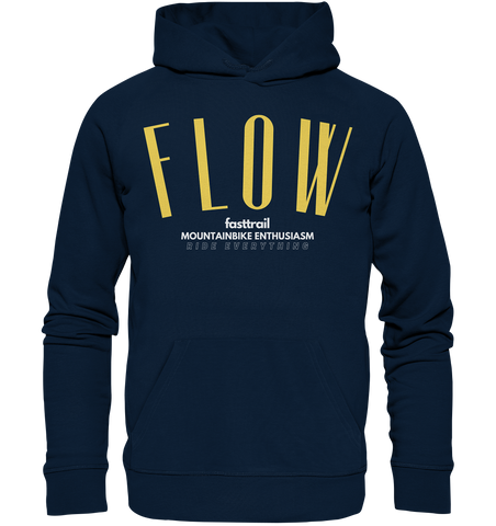 *FLOW*  Organic Hoodie navy