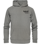 *follow me*  Organic Hoodie mid heather grey