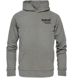 *follow me*  Organic Hoodie mid heather grey