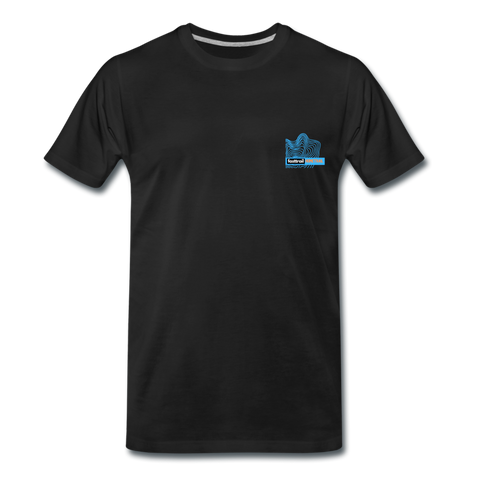 Topographie T-Shirt - Schwarz