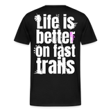 *Life is better* T-Shirt black - Schwarz