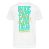 "fast enough?" T-Shirt white - weiß